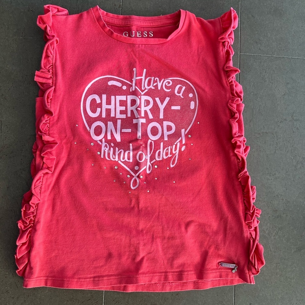 GUESS Cherry-On-Top Shirt size 7